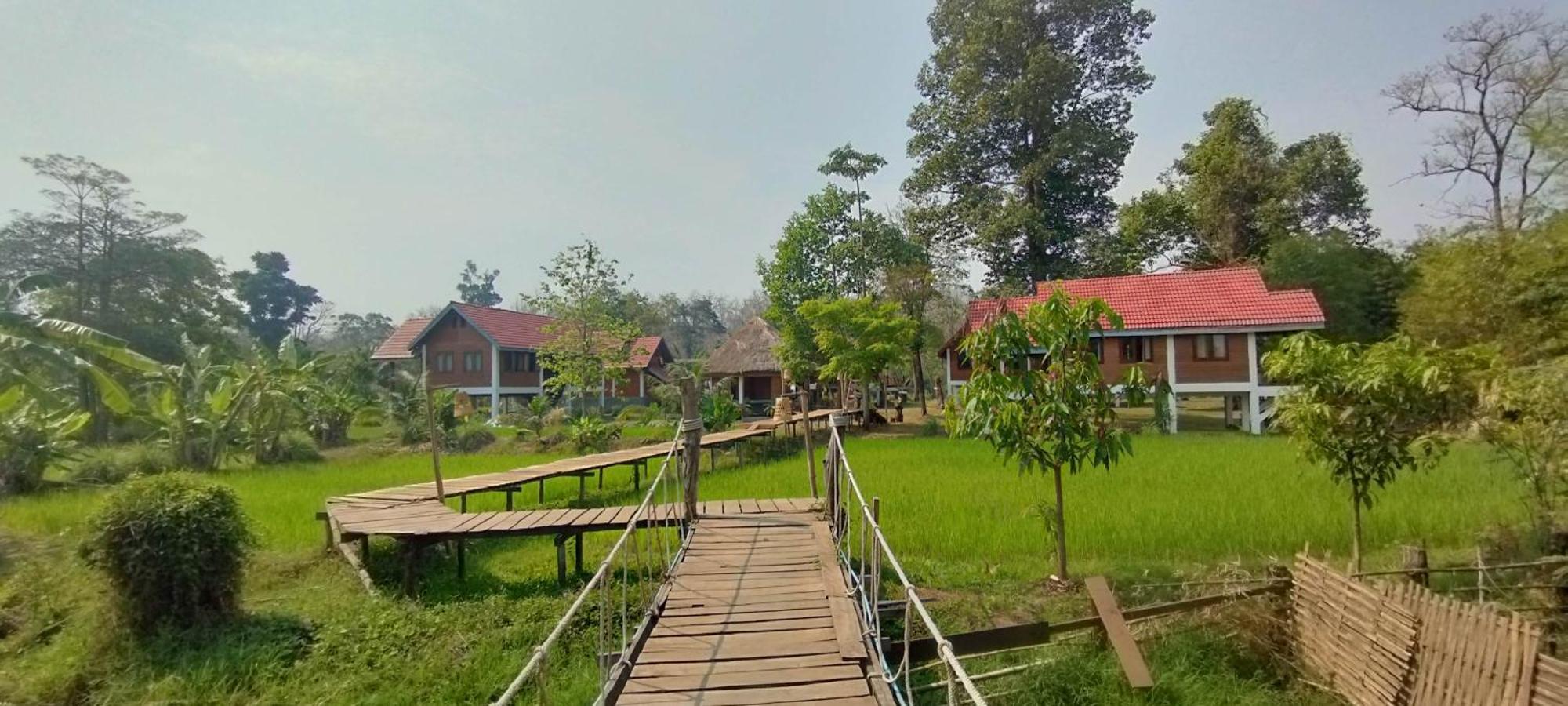 Bolaven Garden Bungalow And Tent - Tad Lo Ban Kiangtat Exterior foto